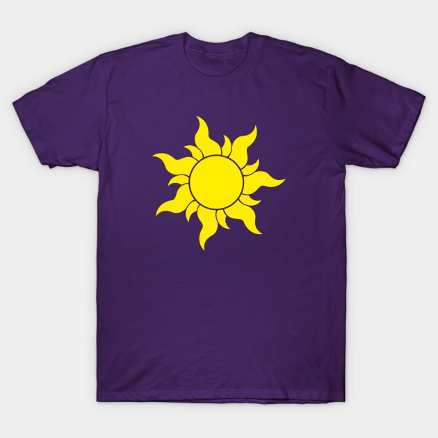 Tangled Sun (Large) T-Shirt by MickeysCloset